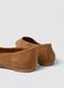 Brown genuine leather ballet flats without lining_2