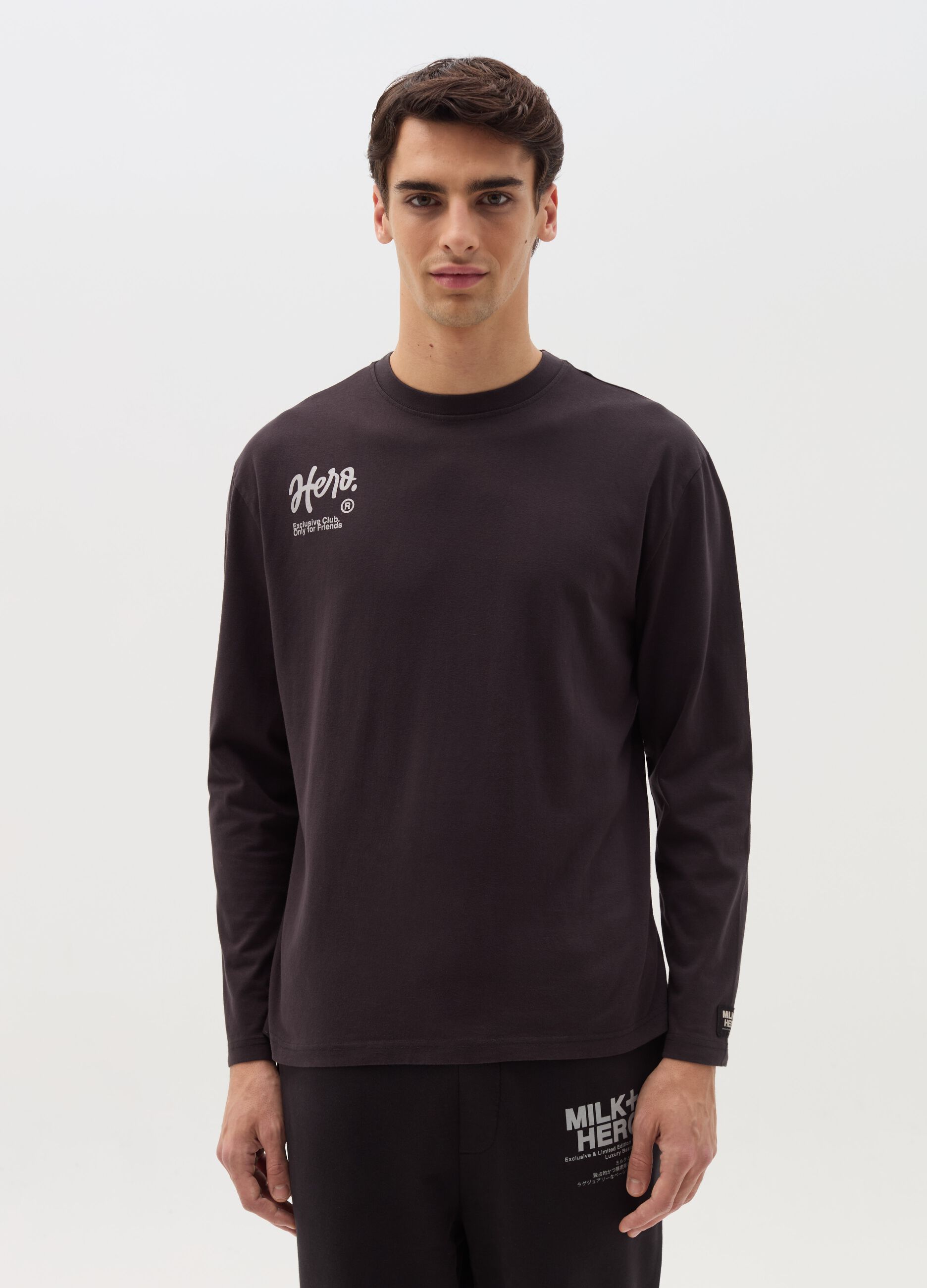 Long-sleeved T-shirt with print