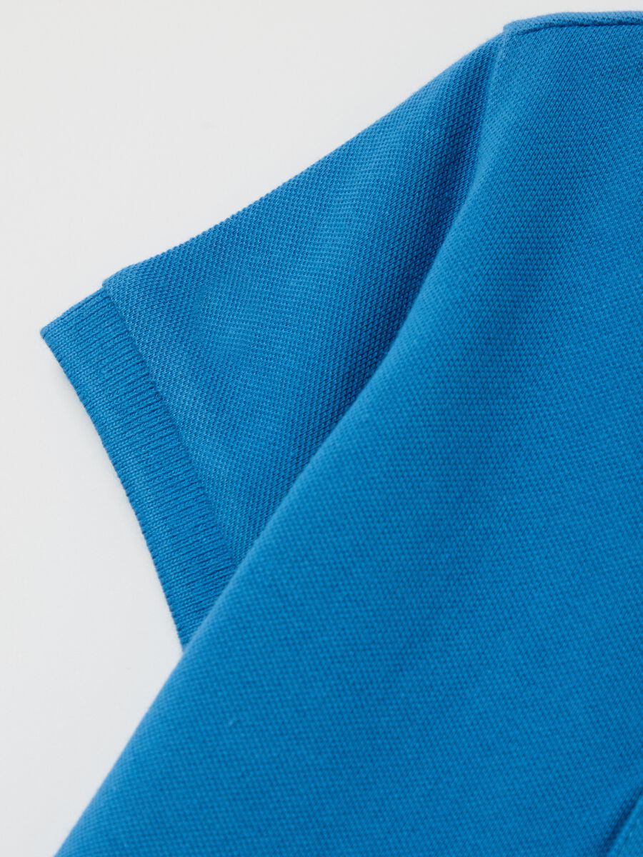 Short-sleeved polo shirt in piquet_3