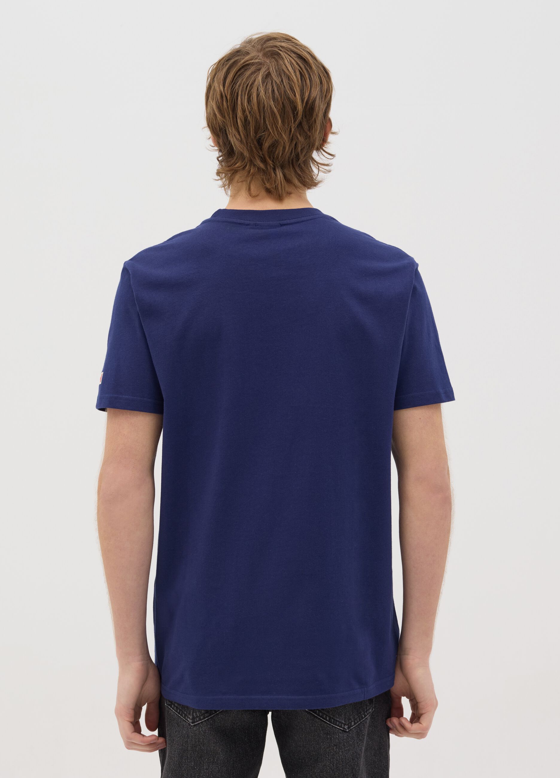 Canada's Trail blue T-shirt with pocket and embroidery