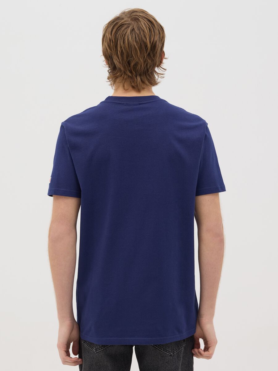 Canada's Trail blue T-shirt with pocket and embroidery_2