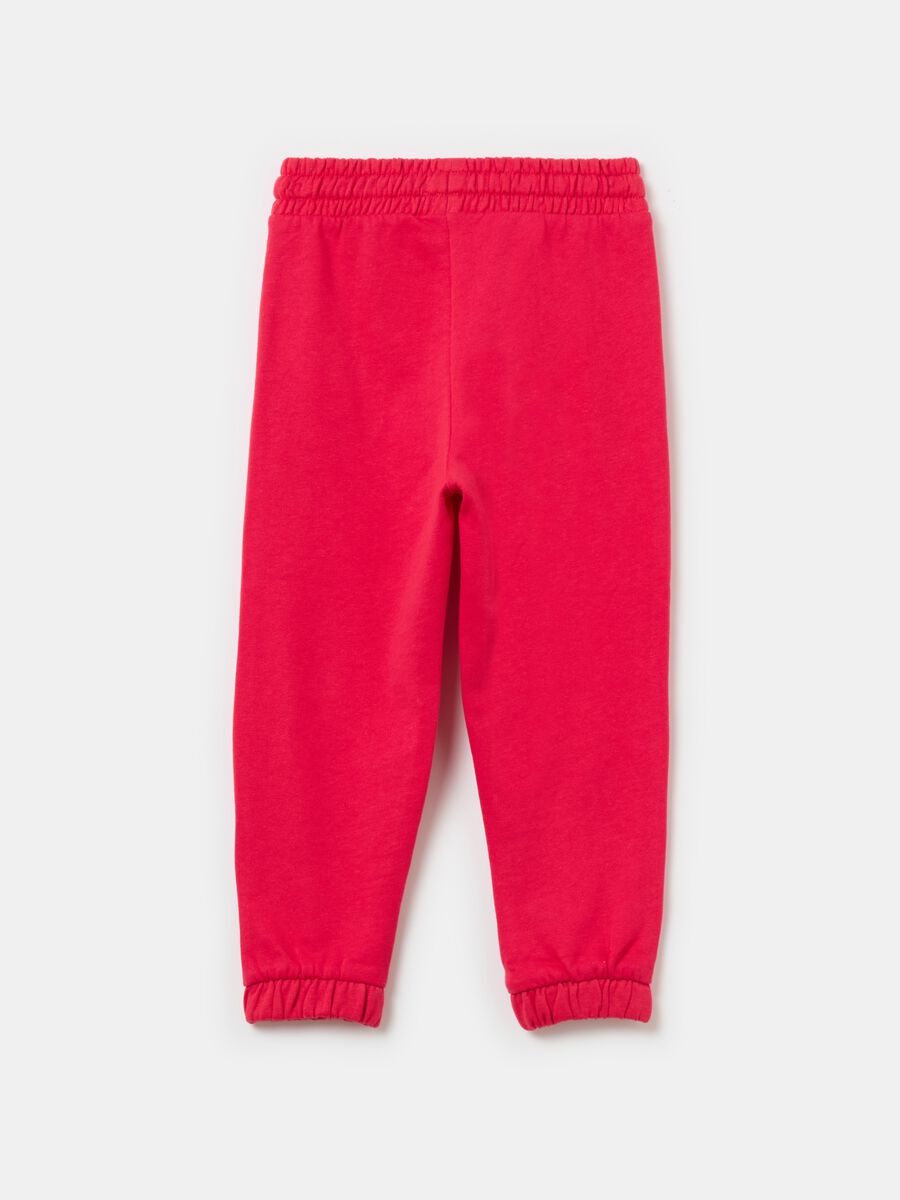 Fleece joggers with drawstring_1