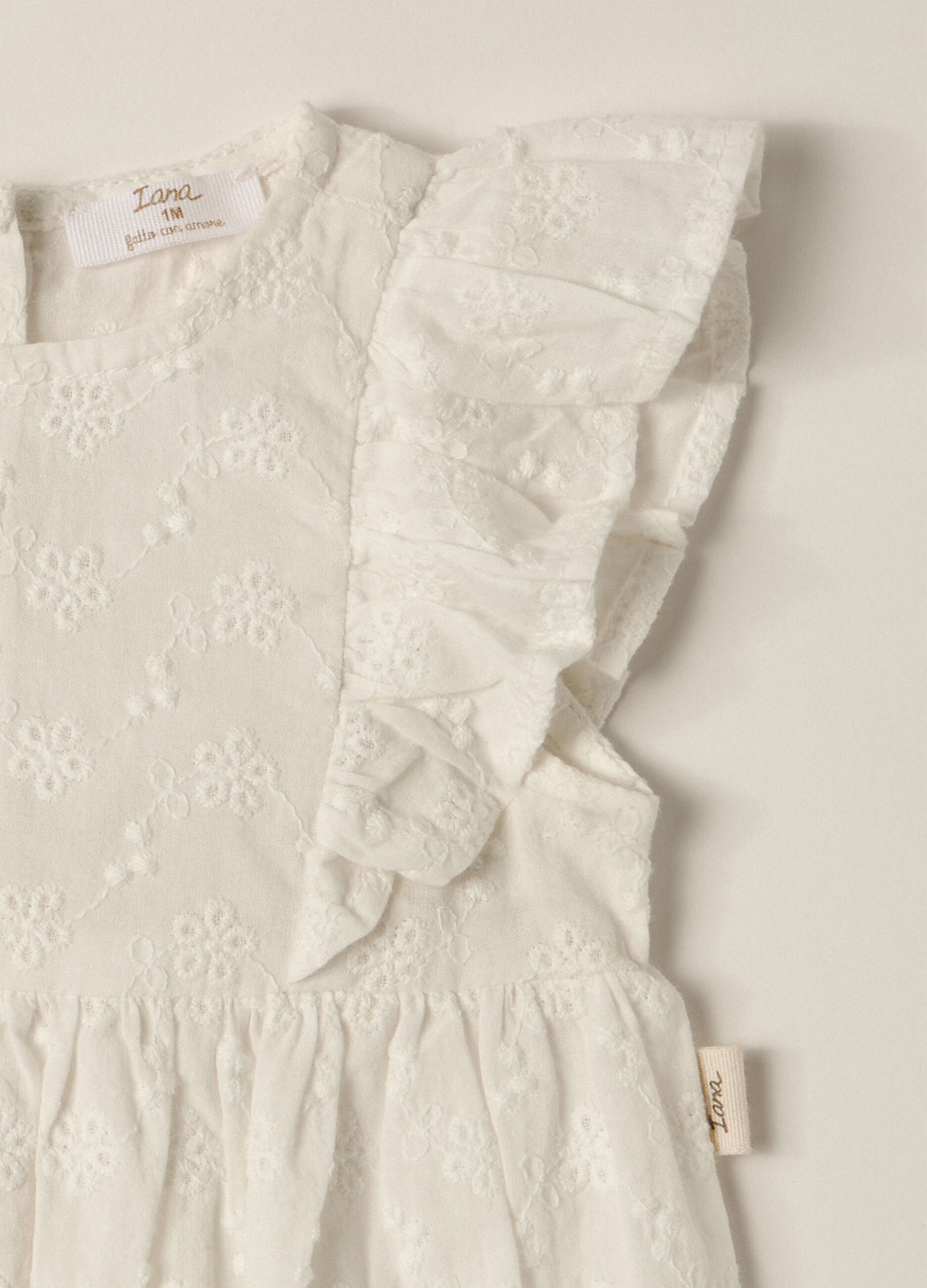 Baby IANA romper + sangallo headband