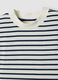Blue pure cotton striped T-shirt_5