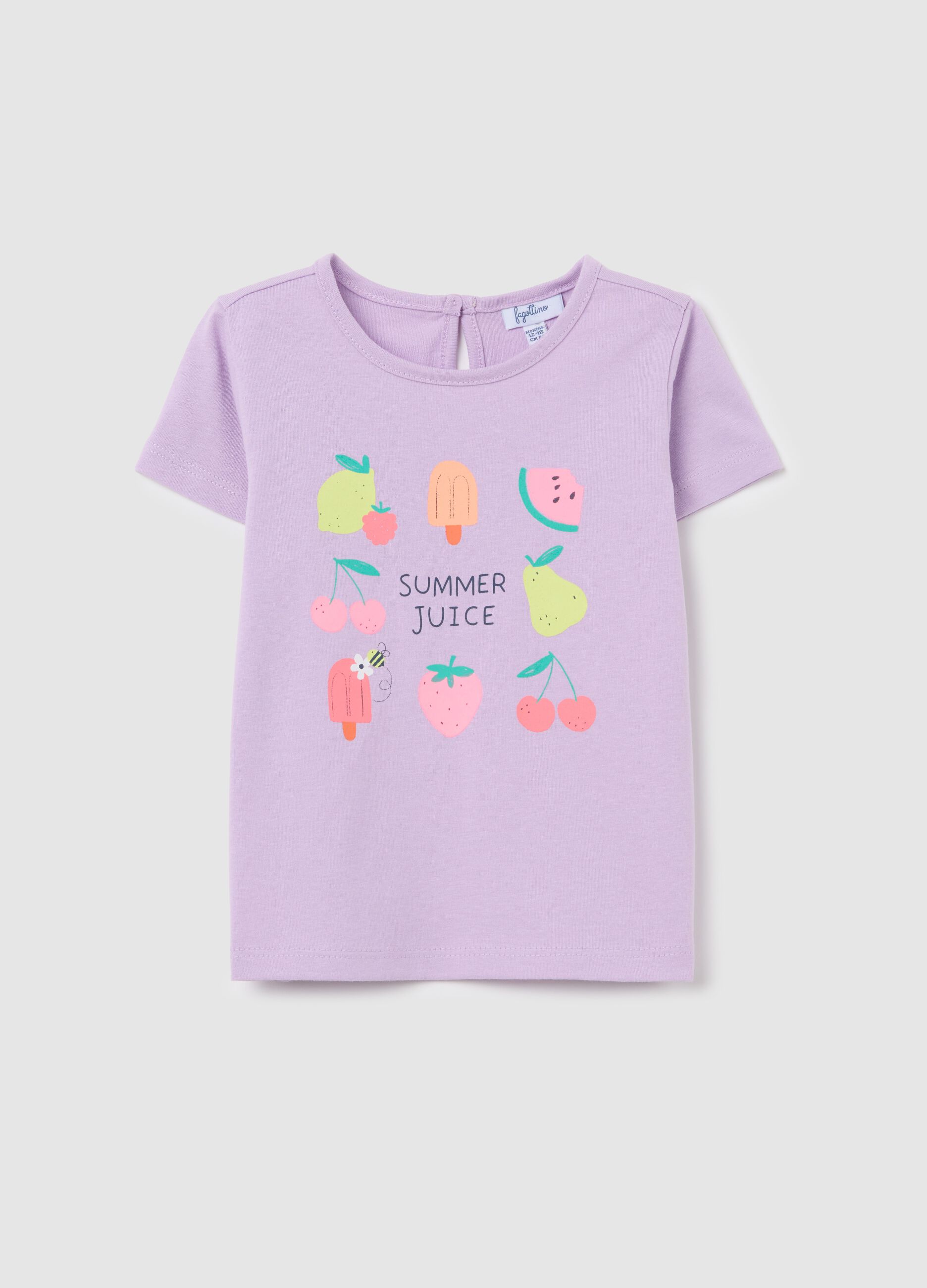 Cotton T-shirt with print