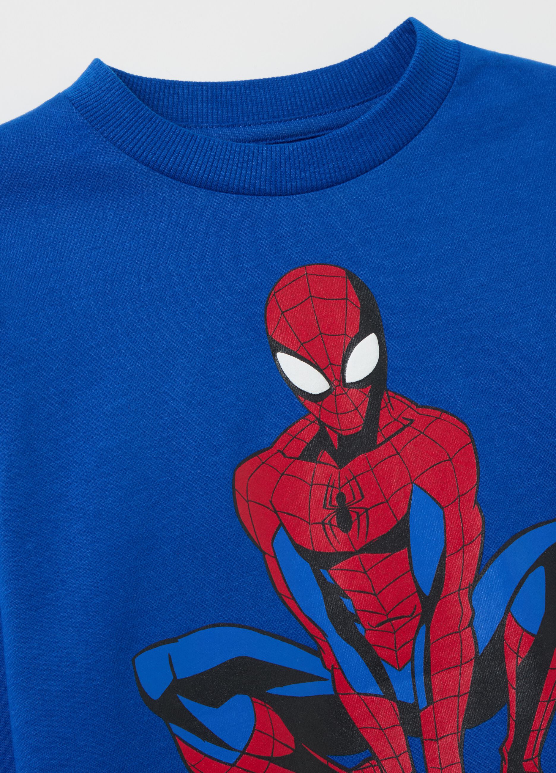 T-shirt with Spider-Man print and long sleeves