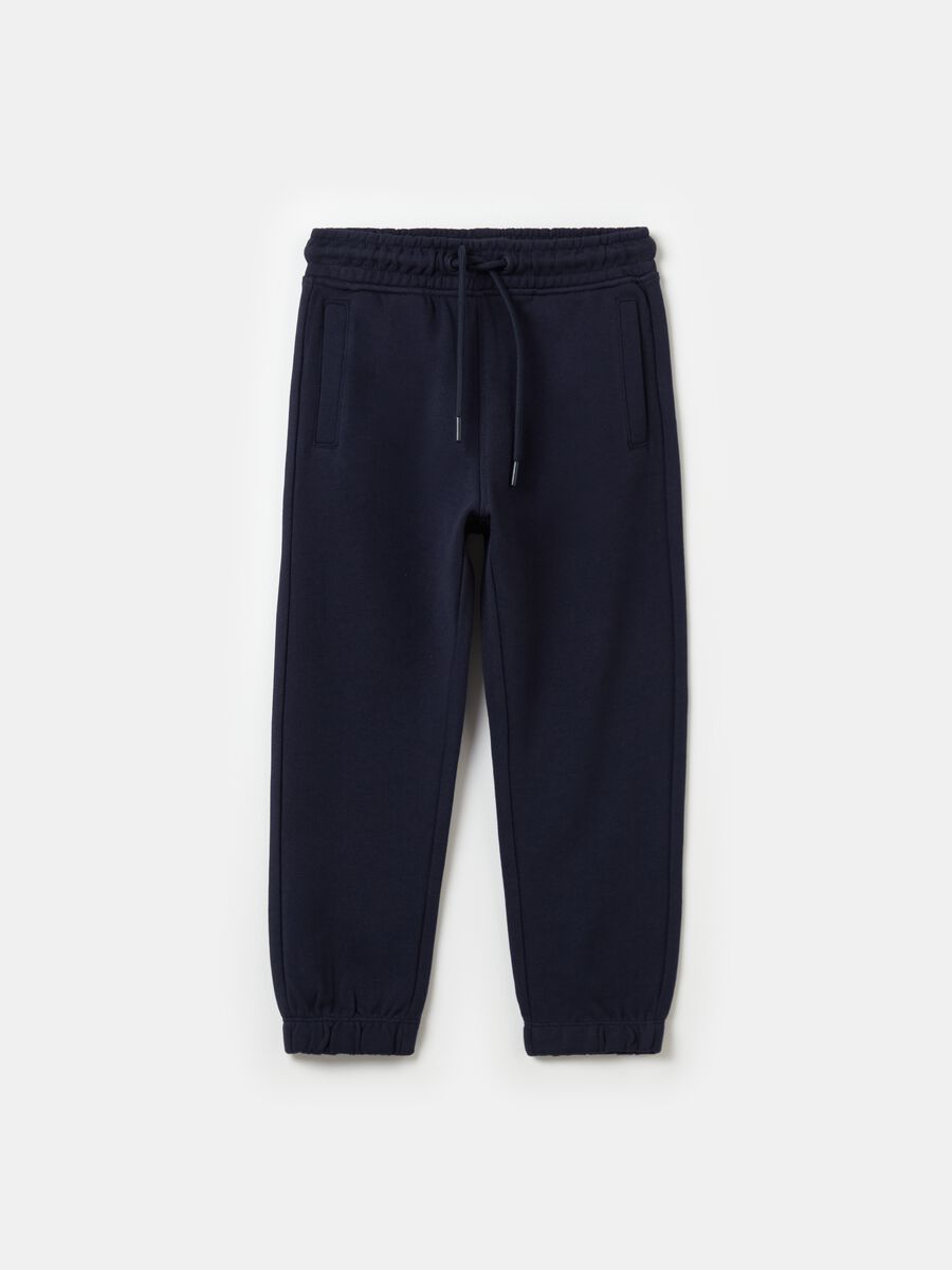 Joggers Essential in cotone bio con coulisse_0