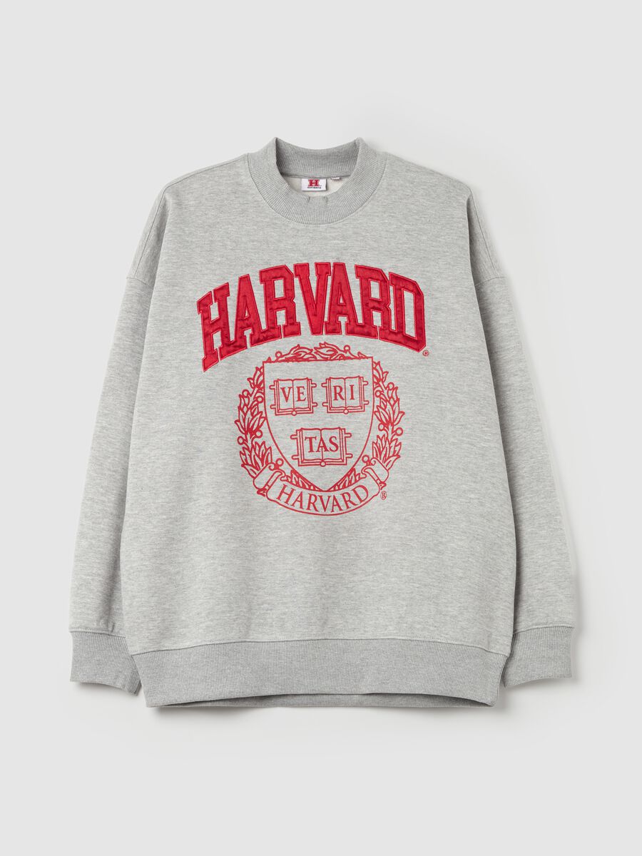 Sweatshirt with "Harvard" embroidery and print_4