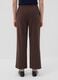 Jogger The Iconic Pants marroni wide leg in viscosa elasticizzata_2