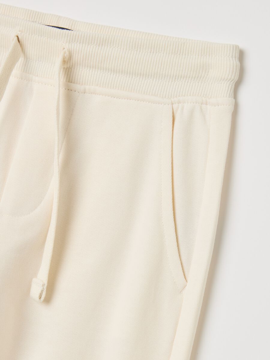 Fleece joggers with drawstring_2