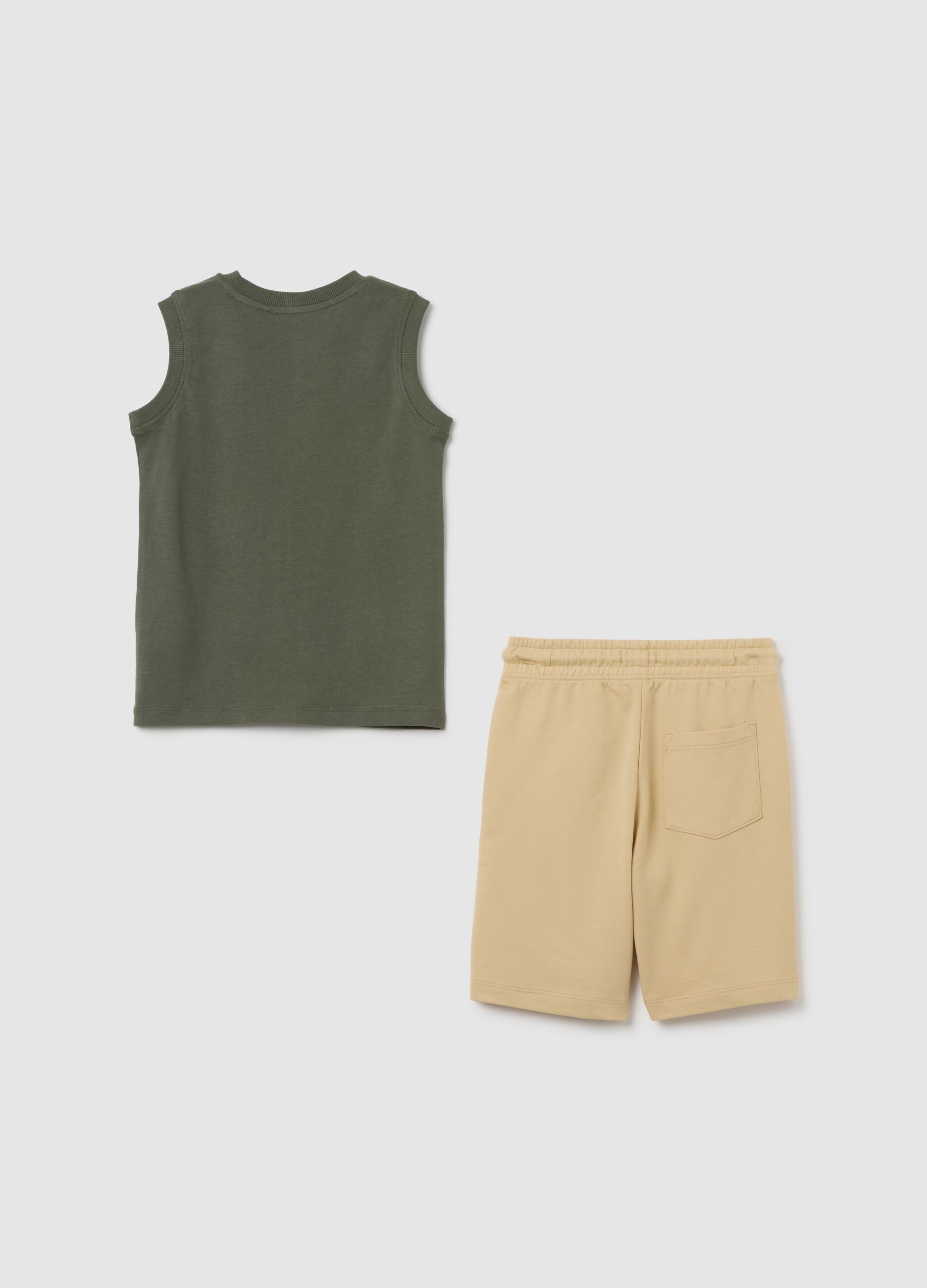 Multicoloured pure cotton regular fit children's set