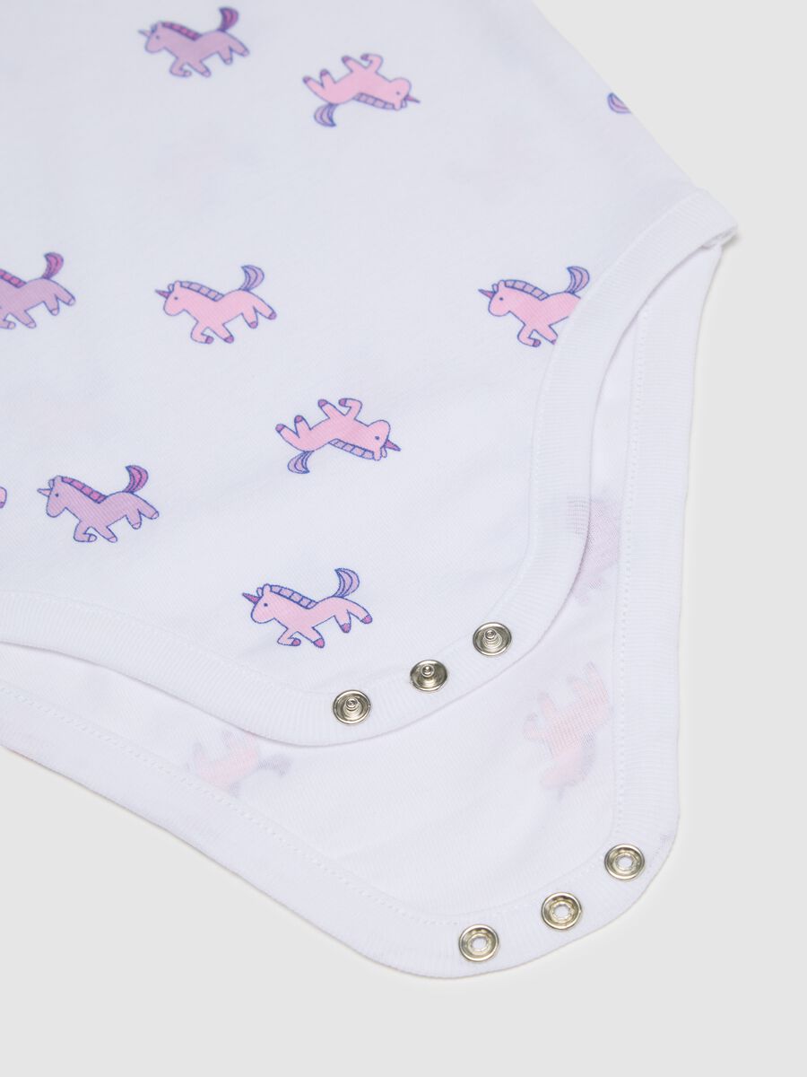 Multicolour baby body in pure cotton with prints_3