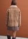 Brown oversized jacket with faux shearling lining_3