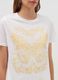 T-shirt with butterflies and flowers print_3