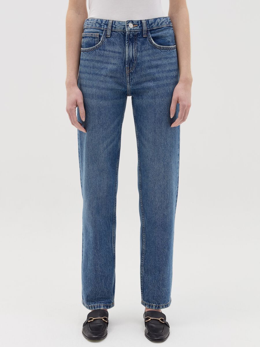 Jeans straight fit cinque tasche_1