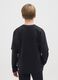 Boys' pure cotton black oversized t-shirt_1