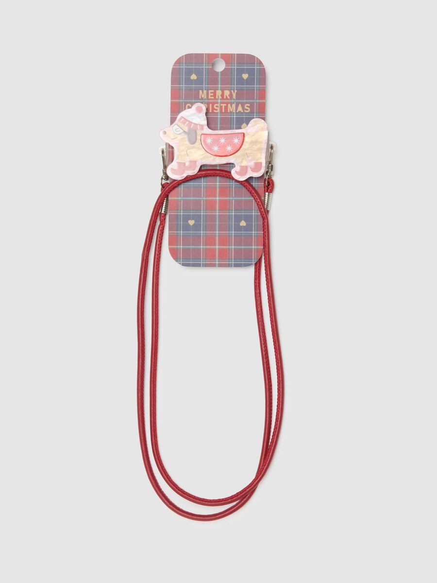 Multicolour Christmas Phone Lanyard with Clip_0
