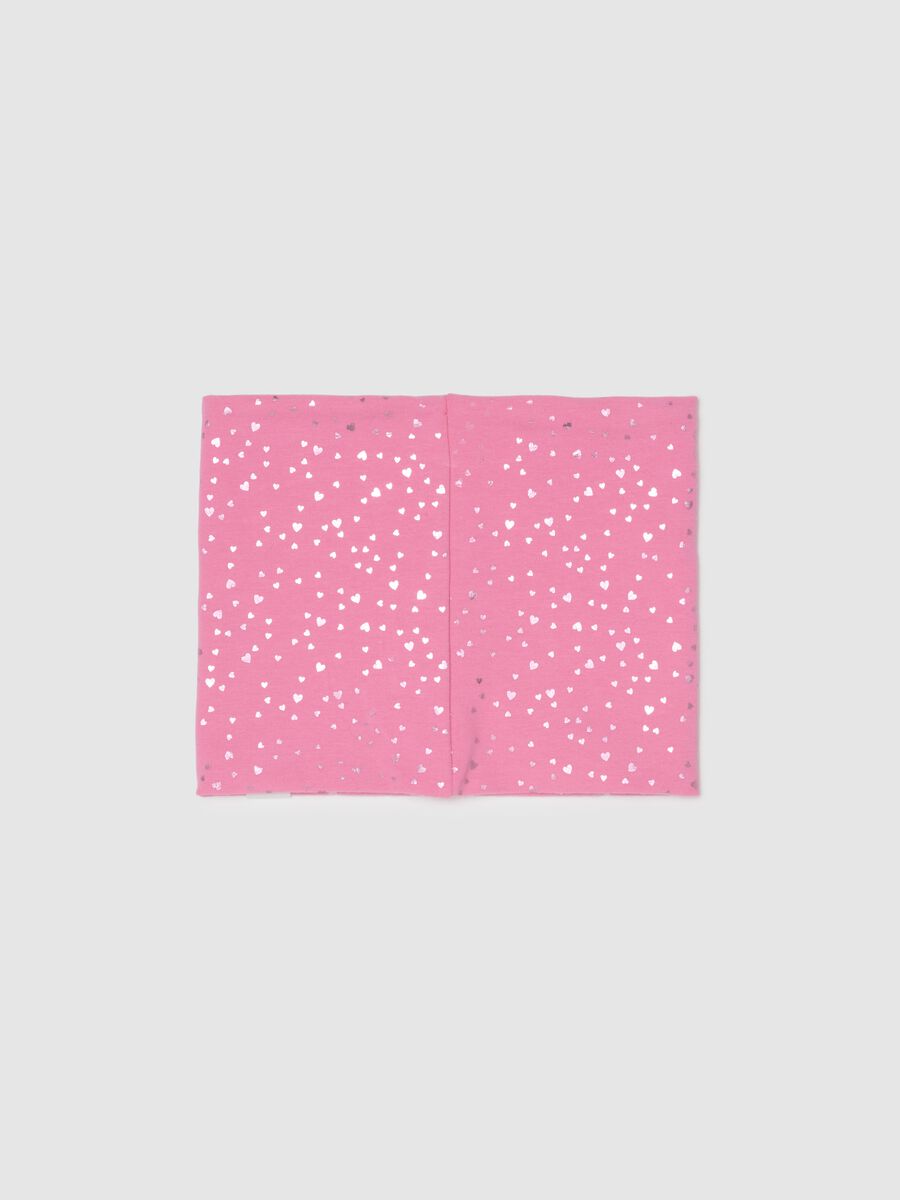 Girls' Pink Stretch Cotton Neck Warmer_1