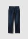 Regular Fit Blue Pure Cotton Jeans_4