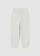 Grey children's jogger trousers in pure cotton comfort fit_1