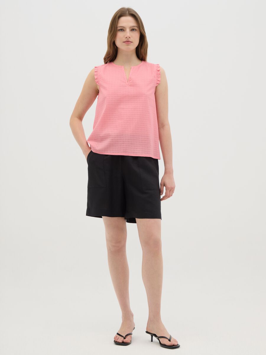 Women's Pink Pure Cotton Regular Fit Top_1