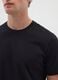 Black cotton regular fit T-shirt_1