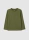 Green regular fit pure cotton children's sweater_0