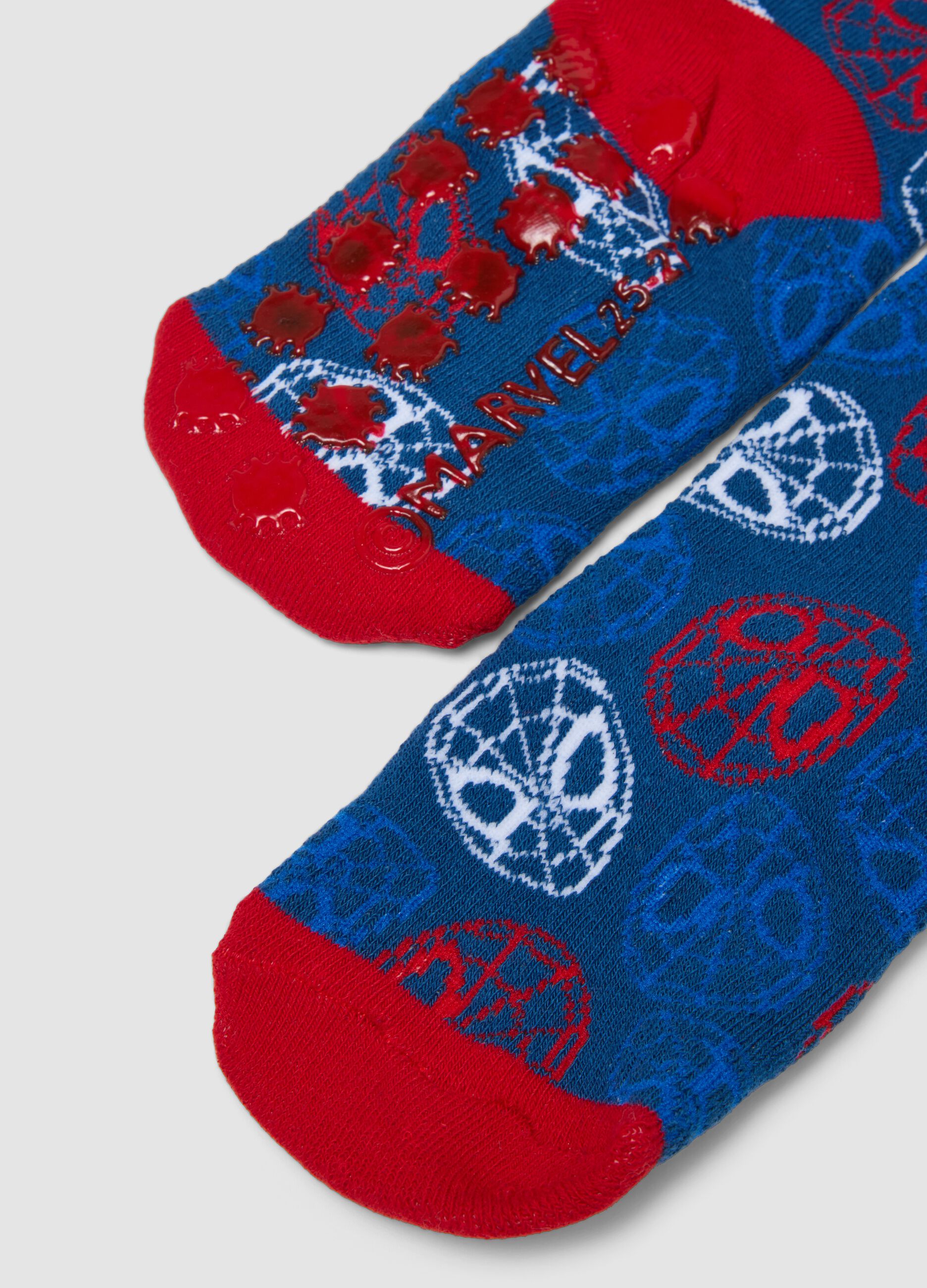 2-pack of MARVEL Spider-Man stretch organic cotton non-slip socks