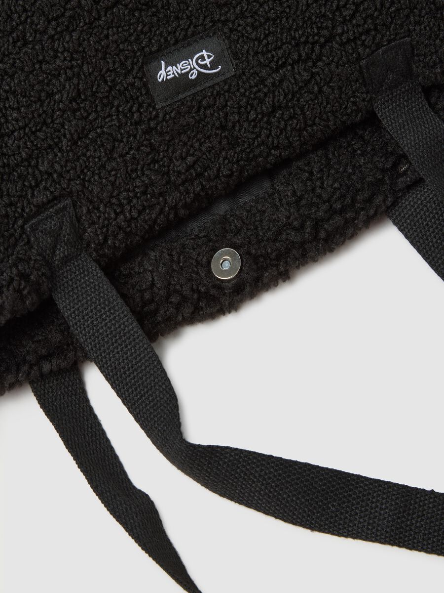 Black Shoulder Bag with Disney Embroidery_2