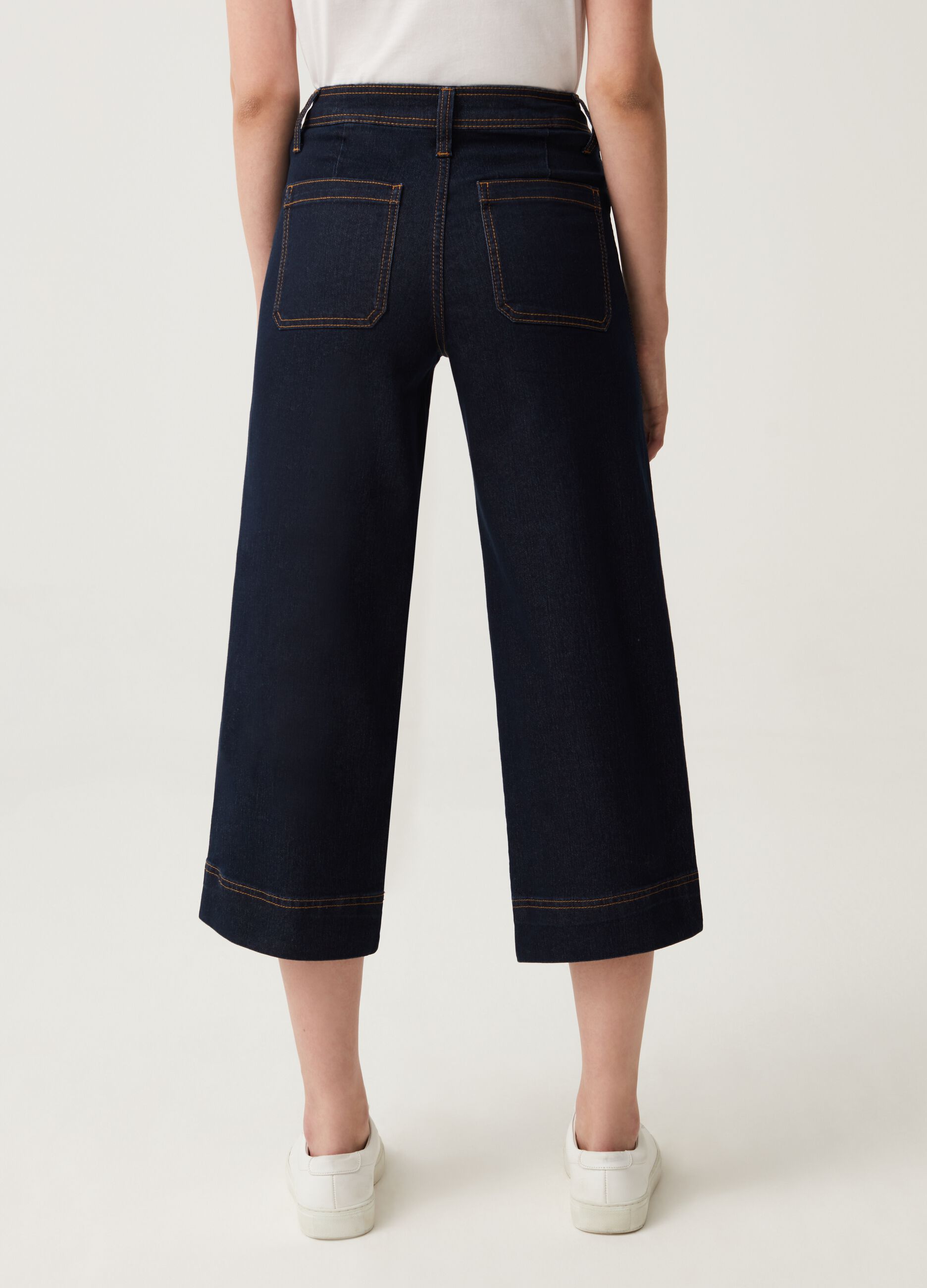 Jeans culotte wide leg