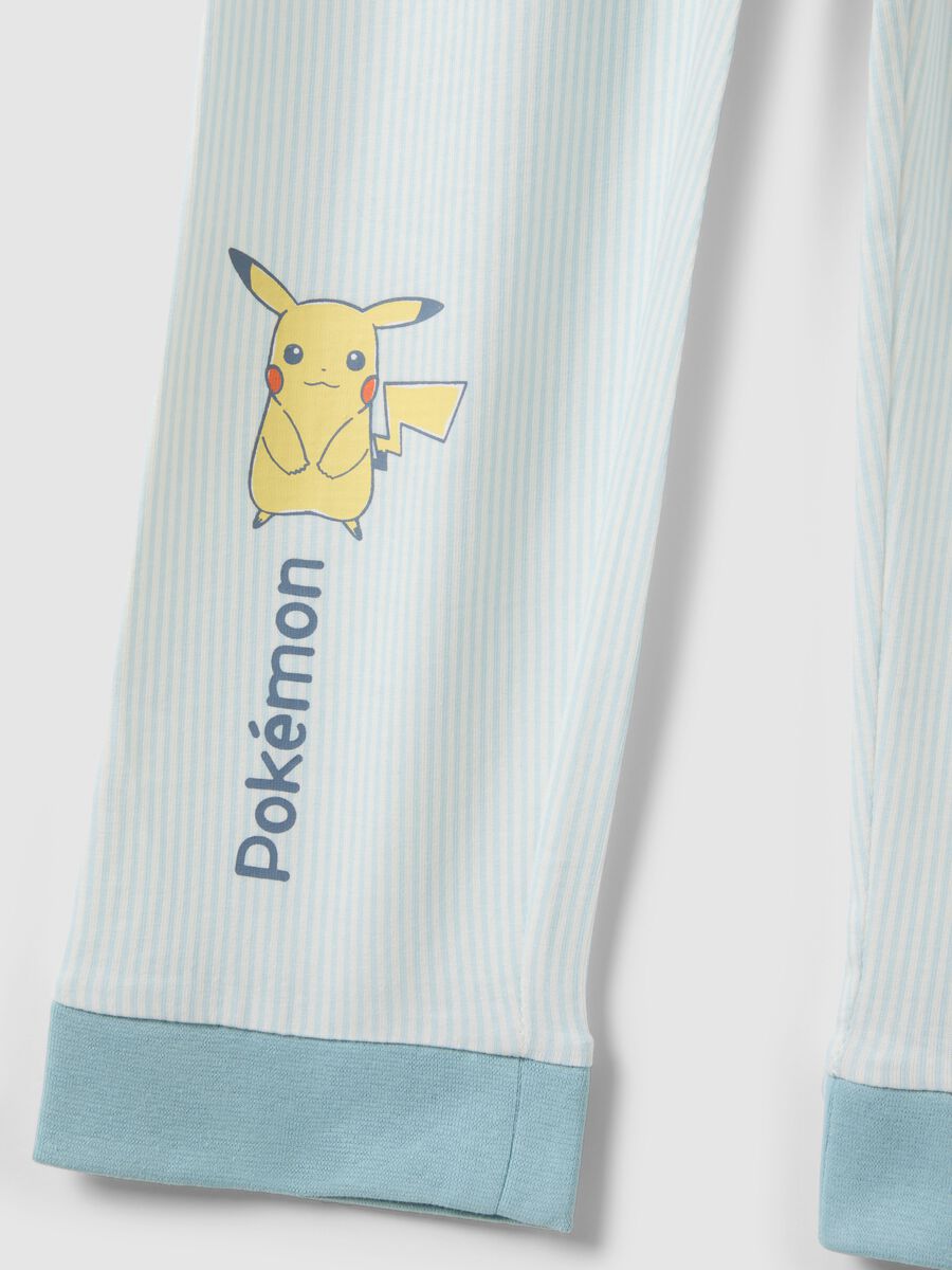 Pigiama in puro cotone multicolor da bambino regular fit con Pikachu_3