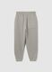 Grey cotton jogger trousers_4