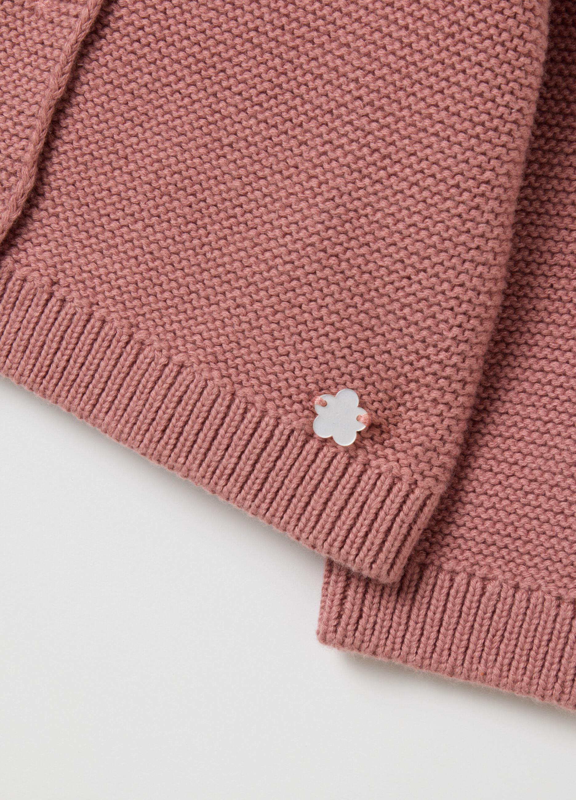 Girl's pure cotton pink cardigan
