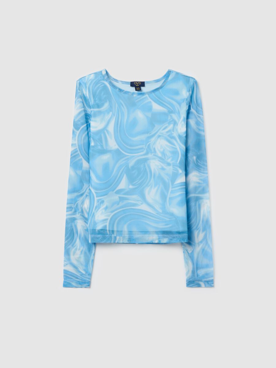 Long-sleeved T-shirt in mesh_3