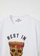 Cotton T-shirt with pizza print_5
