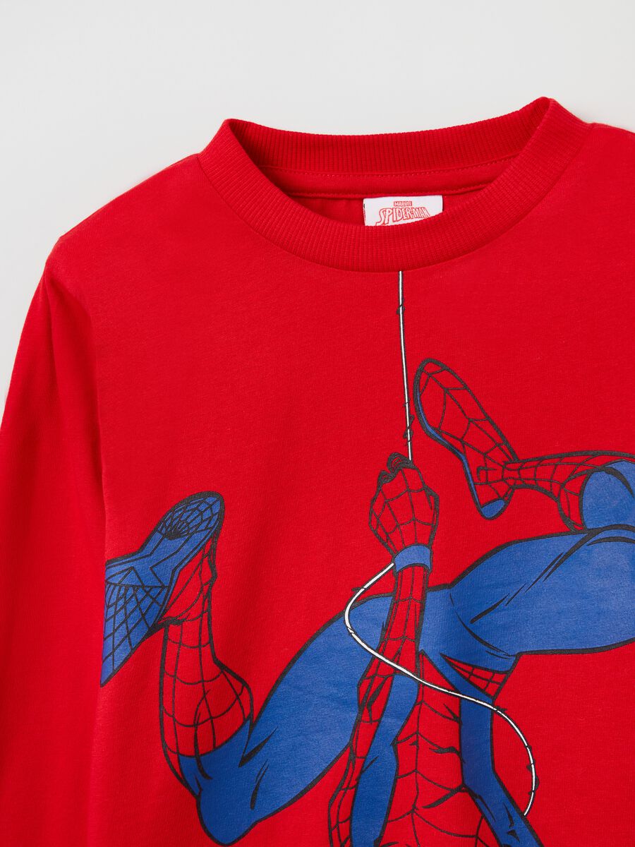 Long-sleeved T-shirt with Spider-Man print_1