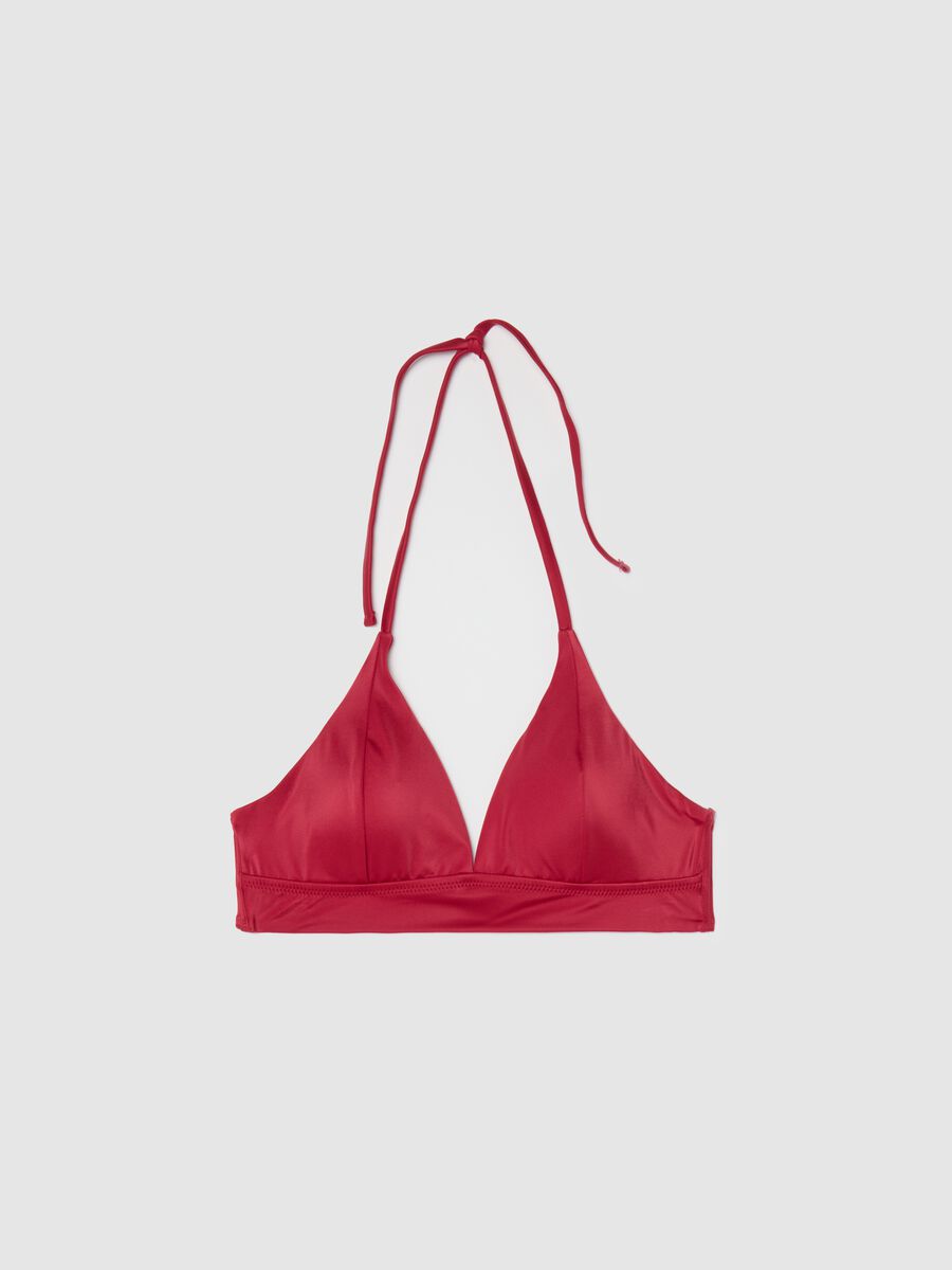 Red triangle bikini top_5