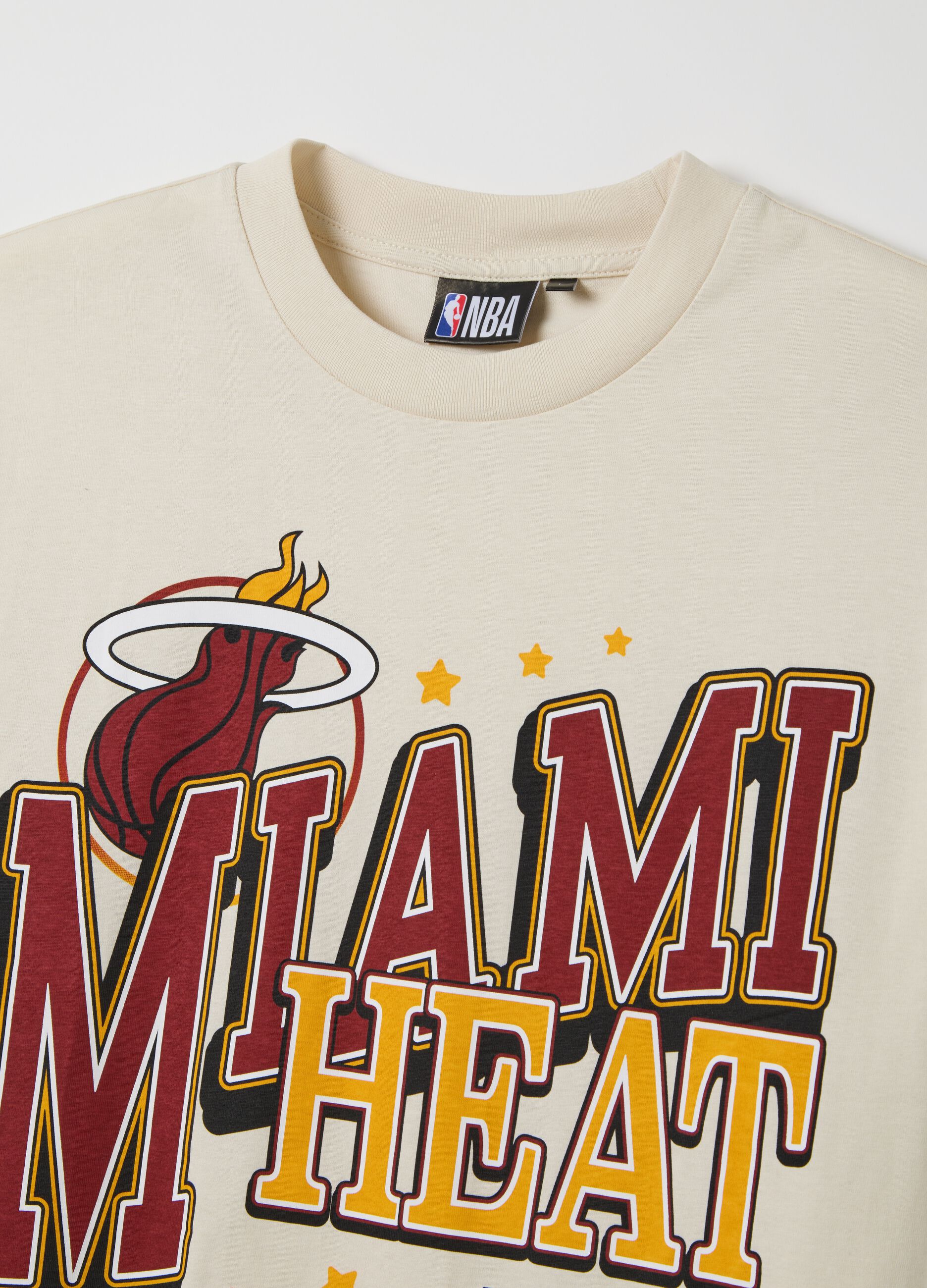 Cotton T-shirt with NBA Miami Heat print