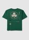 Children's green pure cotton T-shirt regular fit with Boston Celtics print_4