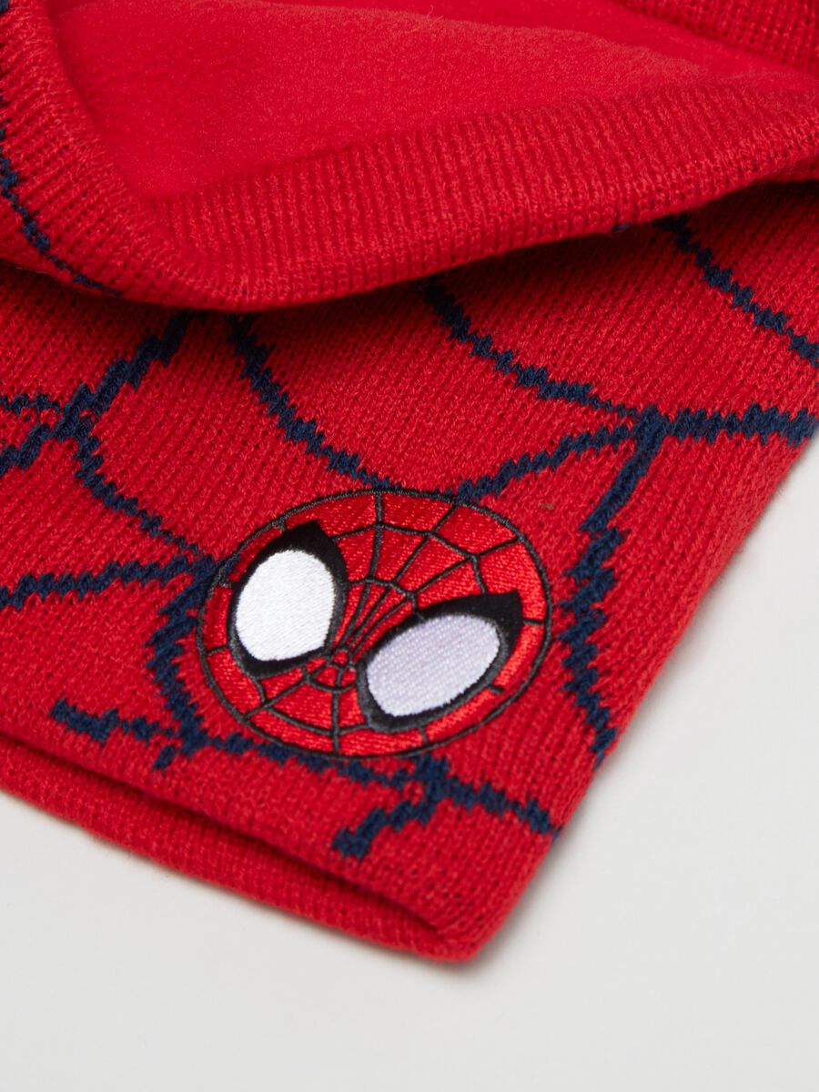 Scaldacollo in maglia con patch Spider-Man_2