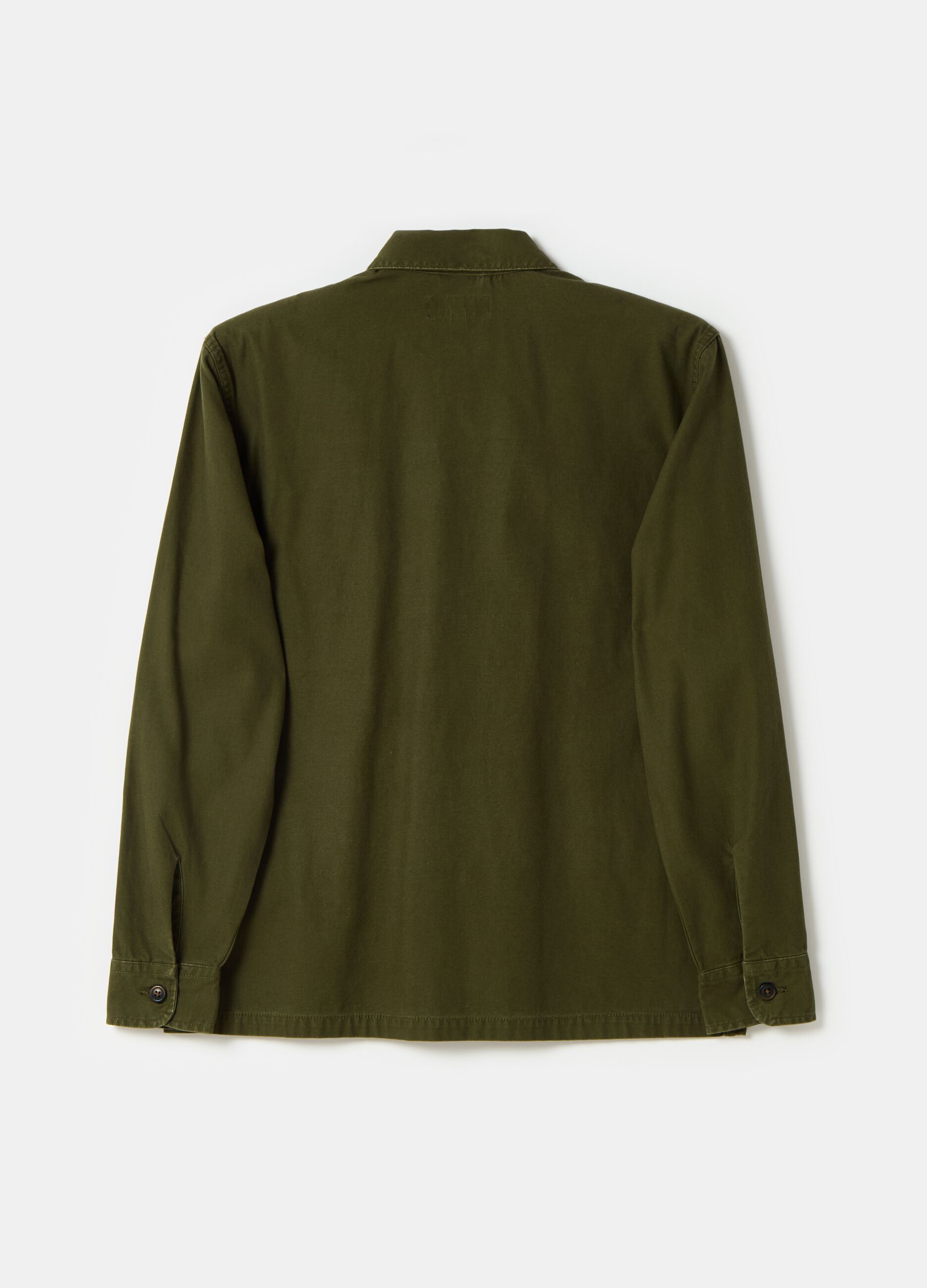 Shacket in cotone con tasche