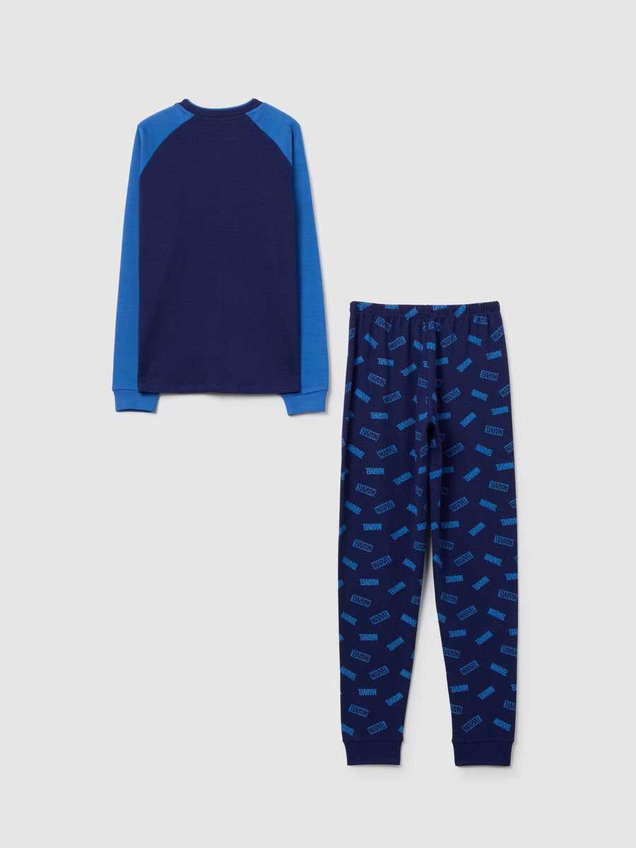 Pigiama blu in cotone per bambino_1