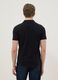 Black short sleeve pure cotton polo_2