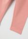Leggings da bambina in cotone elasticizzato rosa slim fit_3
