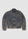 Vintage Dark Blue Padded Denim Jacket_0