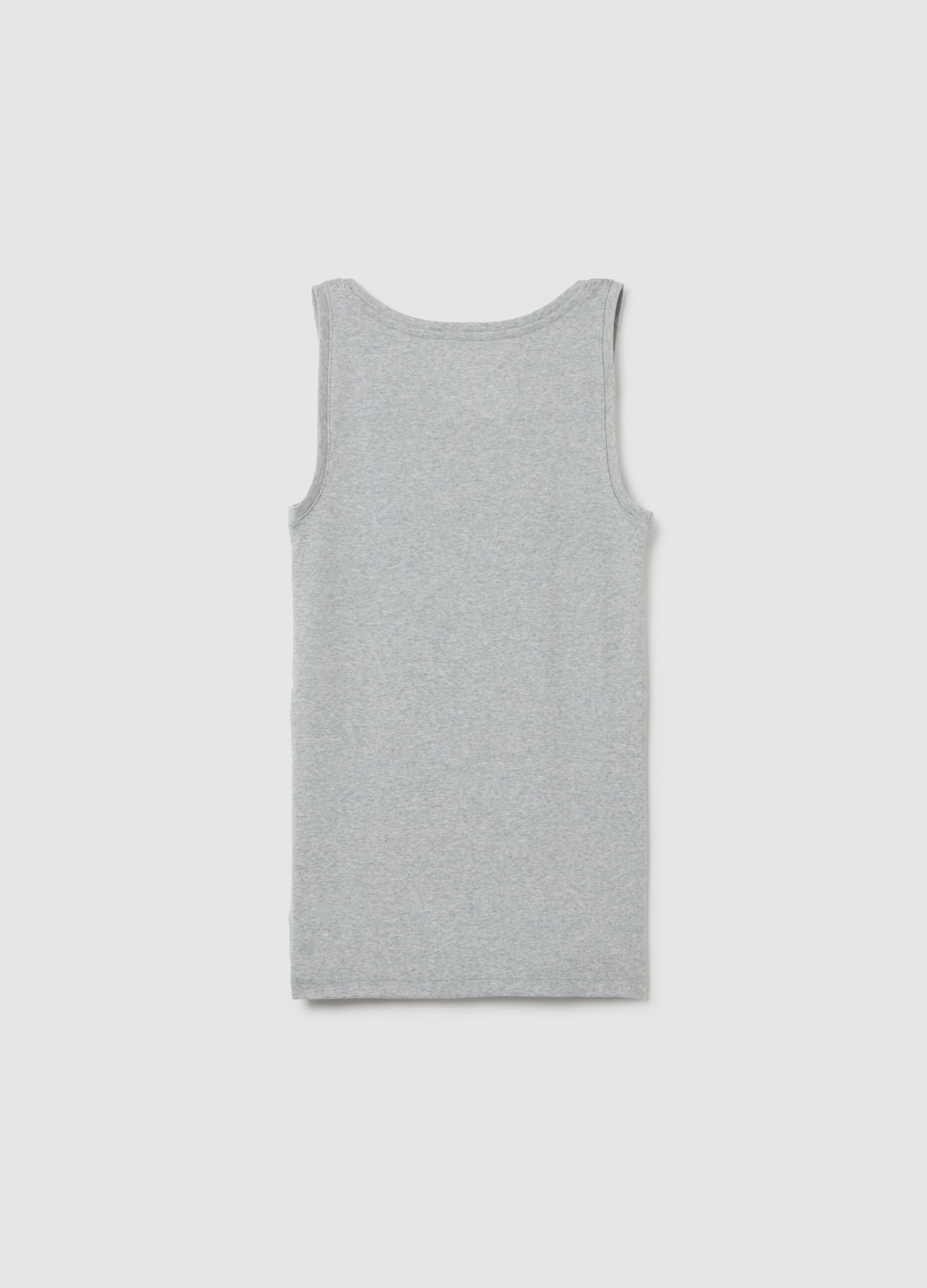 Stretch modal and cotton tank top