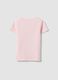 Girls' pink regular fit pure cotton t-shirt with print_1