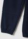 Children's regular fit blue jogger trousers in pure cotton_3