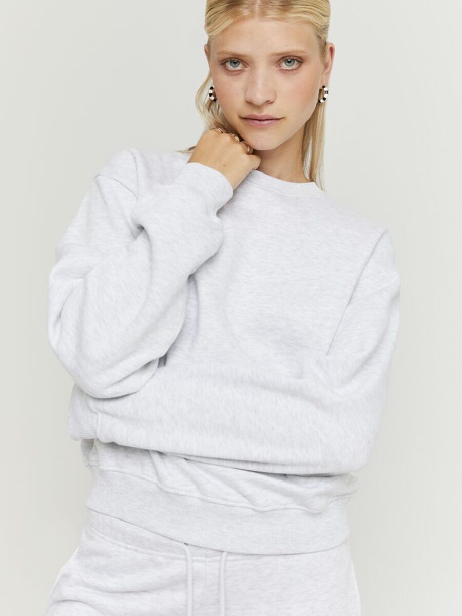 Grey cotton blend sweatshirt regular fit_2