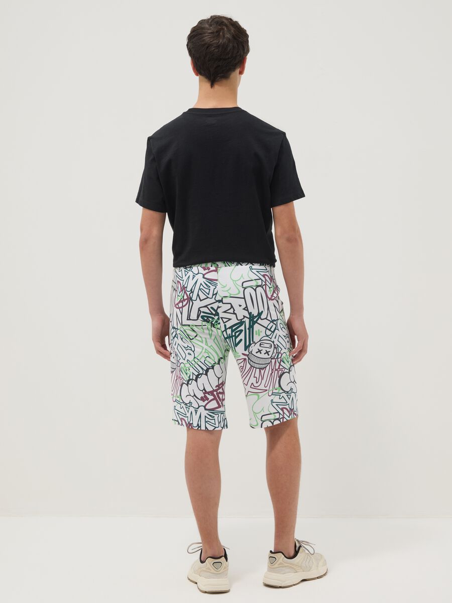 Multicolour pure cotton shorts for boys, regular fit_1